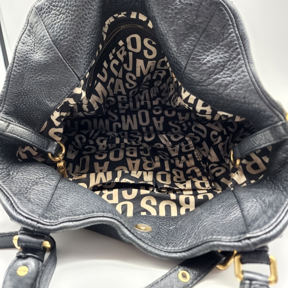 Marc By Marc Jacobs Classic Q Fran Hobo Black Leather Bag - Picture 14 of 16